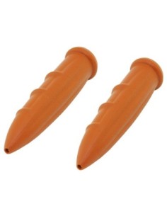 Vintage Lowrider Bullet Grips 7/8 long 135mm VLP-35 Brown.